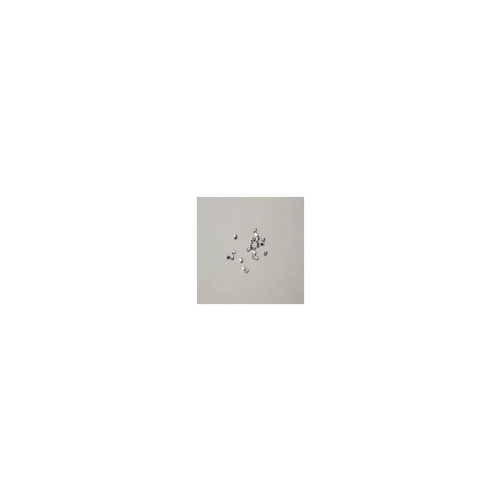 DISTANZIATORE DA SCHIACCIARE 1,7x2mm BAGNO ARGENTO. Confezione da 1000 PZ.