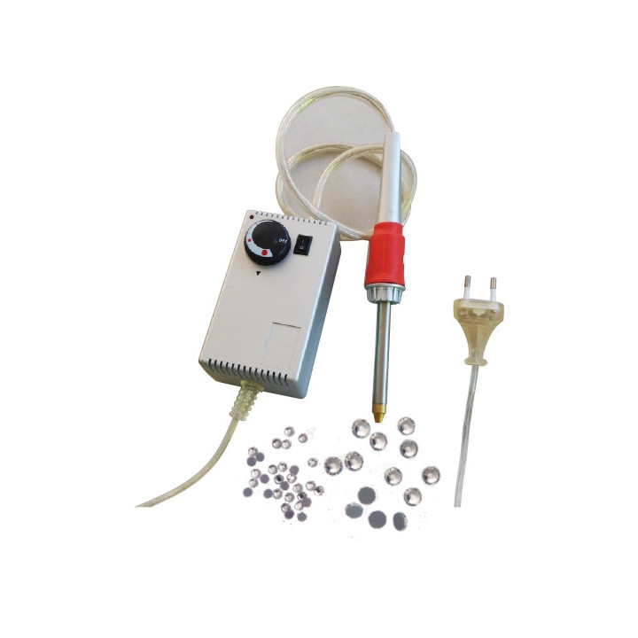 APPLICATORE A CALDO CON ASPIRAZIONE PER STRASS E BORCHIE
