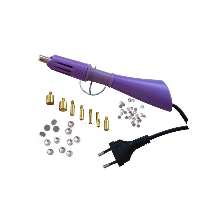 APPLICATORE A CALDO PER STRASS A 7 TESTE Ss 6 2mm - Ss 34 7 mm