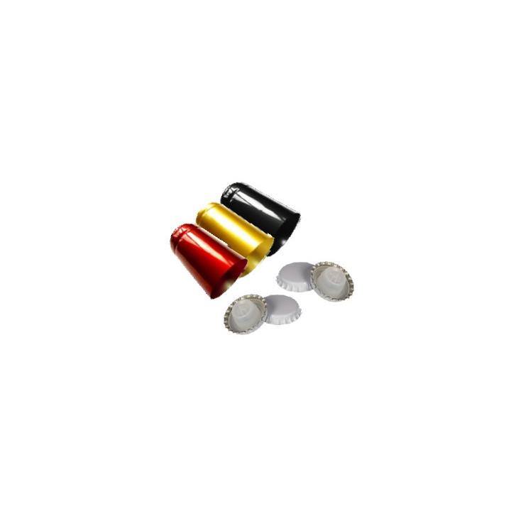 TAPPO A CORONA CON CAPSULA TERMORESTRINGENTE