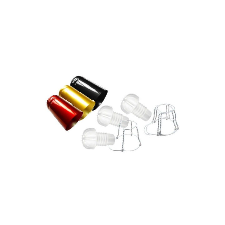 TAPPO PLASTICA CON CAPSULA TERMORESTRINGENTE