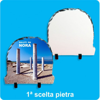 PIETRA SUBLIMABILE CON PIEDINO E SCATOLA 19,5 x 19,5 cm