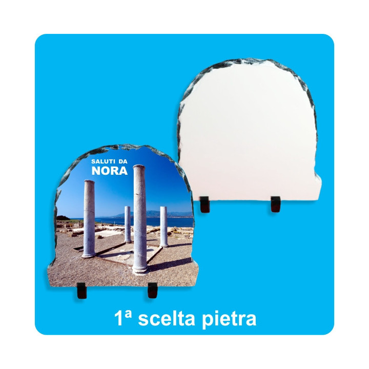 PIETRA SUBLIMABILE CON PIEDINO E SCATOLA 19,5 x 19,5 cm