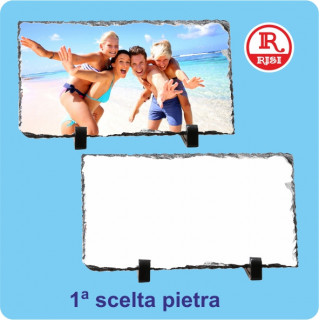 PIETRA RETTANGOLARE 12x22 SPESSORE  0,8 cm CON PIEDINI E SCATOLA, PER LA SUBLIMAZIONE