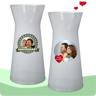 CARAFFA SUBLIMABILE IN VETRO Ø10cm altezza 26cm