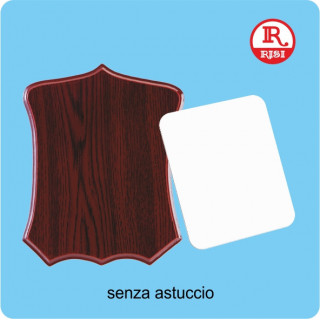 SCUDETTO IN LEGNO 20x15 SPESSORE  1,5 cm CON CARTONCINO SUBLIMABILE