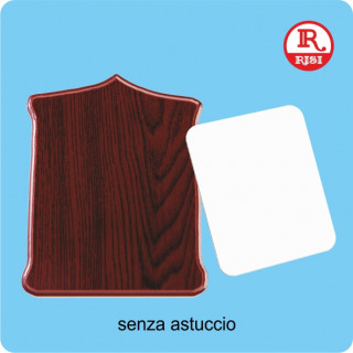 SCUDETTO IN LEGNO 20x15 SPESSORE 1,5 cm CON CARTONCINO SUBLIMABILE