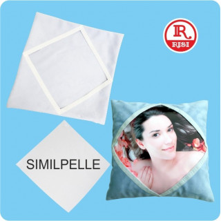 FEDERA CUSCINO 45x45 cm BEIGE QUADRATO SIMILPELLE