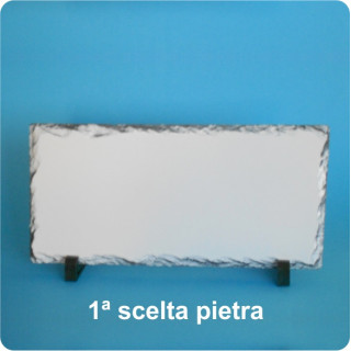 PIETRA SUBLIMABILE CON PIEDINO E SCATOLA 30x16 cm
