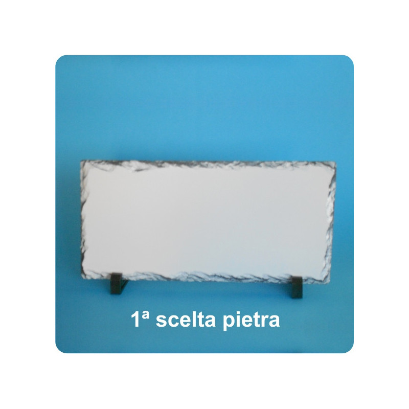 PIETRA SUBLIMABILE CON PIEDINO E SCATOLA 30x16 cm