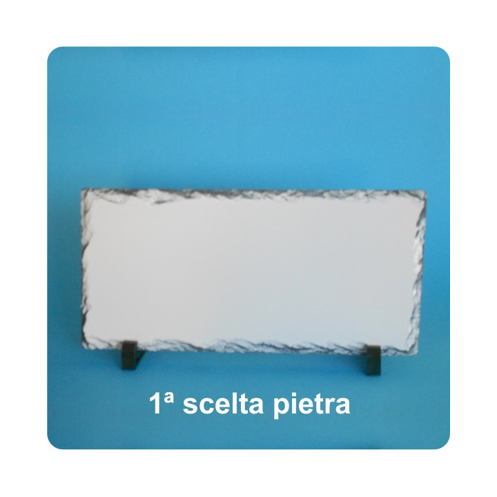 PIETRA SUBLIMABILE CON PIEDINO E SCATOLA 30x16 cm