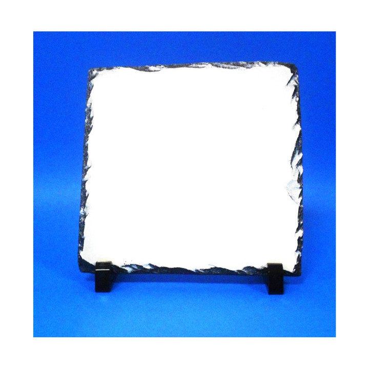 PIETRA SUBLIMABILE CON PIEDINO E SCATOLA 20x20 cm