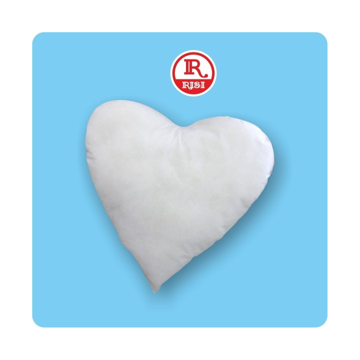 IMBOTTITURA CUSCINO A CUORE 40x40cm  IN FIOCCO DI POLIESTERE ANALLERGICO