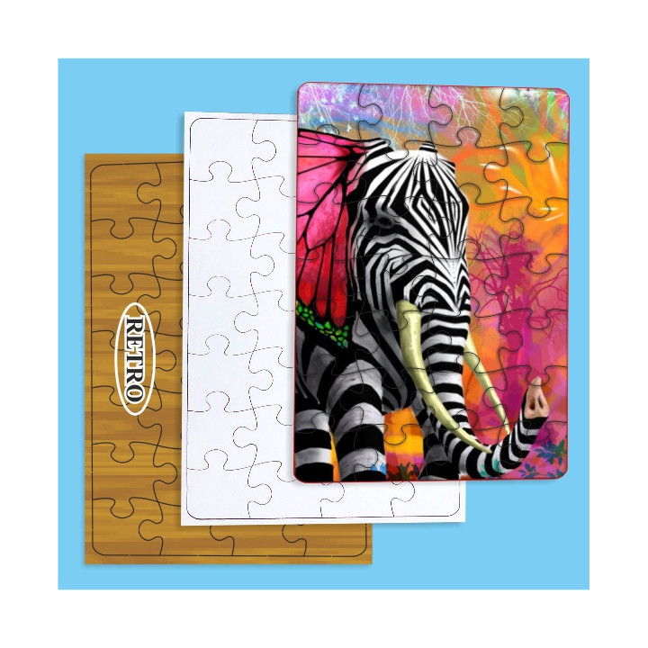 PUZZLE IN MDF SUBLIMABILE DA 28 PEZZI 24,2x16,7 cm SPESSORE  3 mm