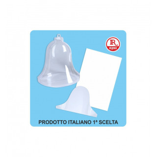 CAMPANA IN PLASTICA MISURA 15 x 16 H CON DIVISORIO E CARTONCINO