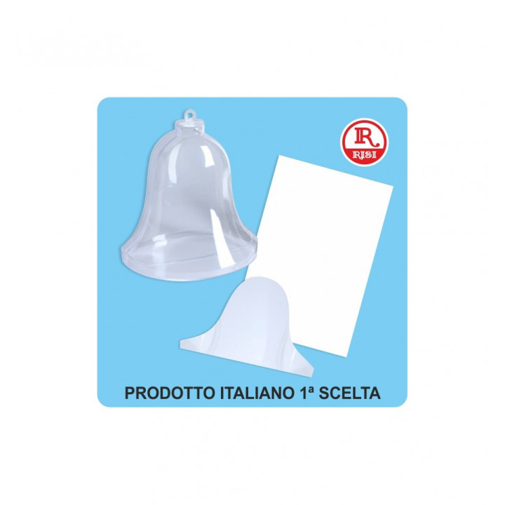 CAMPANA IN PLASTICA MISURA 15 x 16 H CON DIVISORIO E CARTONCINO