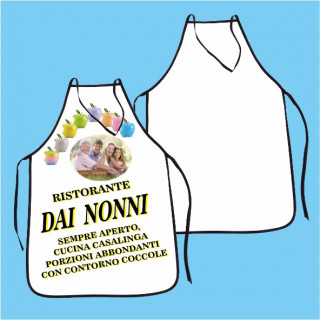 GREMBIULE DA CUCINA 75x48 cm IN POLIESTERE DA PERSONALIZZARE IN SUBLIMAZIONE