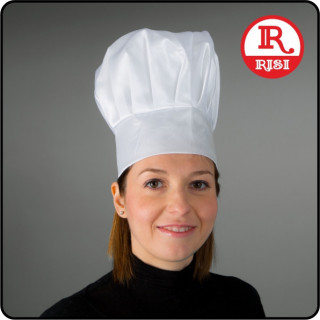 CAPPELLO CHEF CON ELASTICO IN POLIESTERE SUBLIMABILE