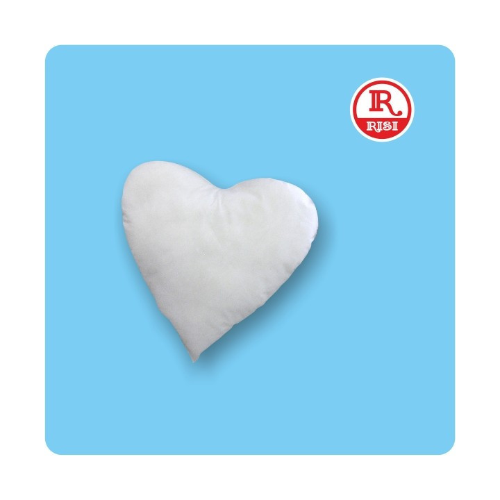 IMBOTTITURA CUSCINO A CUORE 25x30cm IN FIOCCO DI POLIESTERE ANALLERGICO