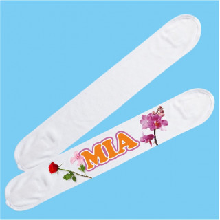 FASCIA IN SPUGNA BIANCA STILE "BEAUTY" 56x9 cm DA PERSONALIZZARE IN SUBLIMAZIONE
