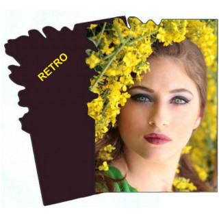 HDF 13*18 cm SPESSORE  6 mm 1 ANGOLO IRREGOLARE PER LA SUBLIMAZIONE, RETRO NERO