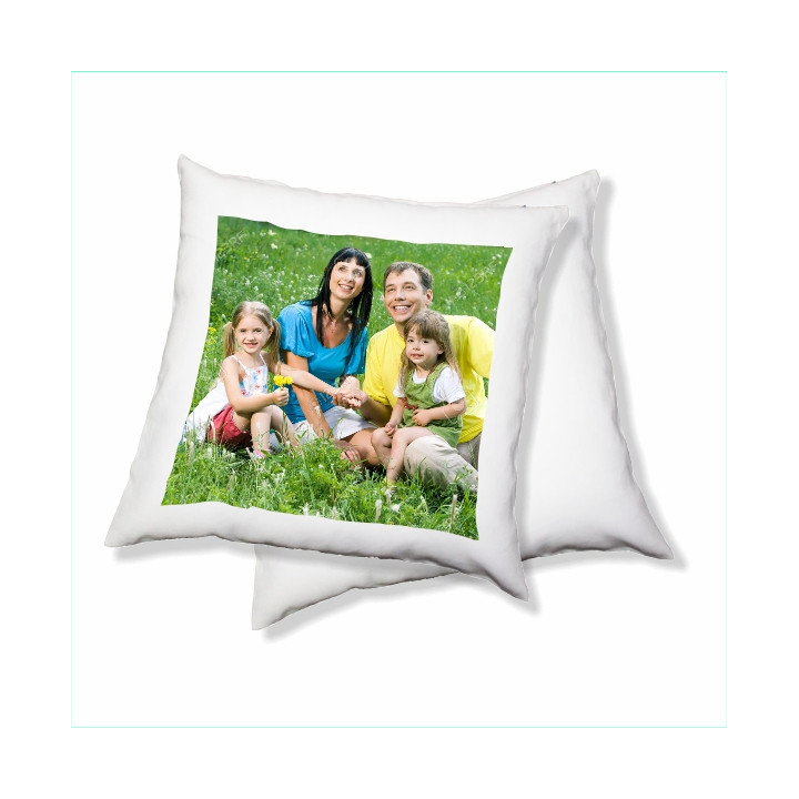 FEDERA IN RASO BIANCO/BIANCO 40x40 cm PER LA SUBLIMAZIONE