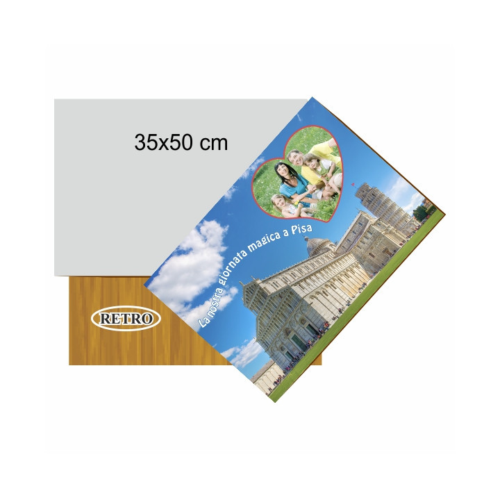 PANNELLO MDF  SUBLIMABILE - ARGENTO - 35x50 cm SPESSORE  3 mm SUBLIMAZIONE