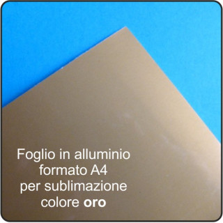 FOGLIO ALLUMINIO SUBLIMATICO A4 ORO