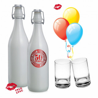 BOTTIGLIA BIANCA DA ACQUA 75ML CON TAPPO (Conf. 6 pz)