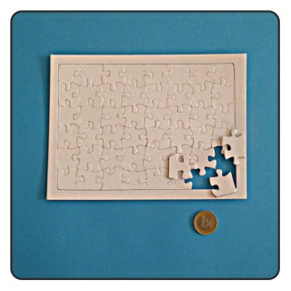 48PEZZI PUZZLE RETTANGOLARE 125x175x2mm SUBLIMABILE