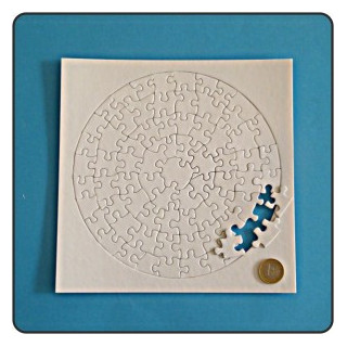72PEZZI PUZZLE TONDO 195x2mm SUBLIMABILE
