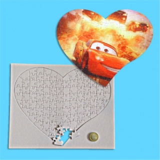 109 PEZZI PUZZLE CUORE 200x245x2mm SUBLIMABILE