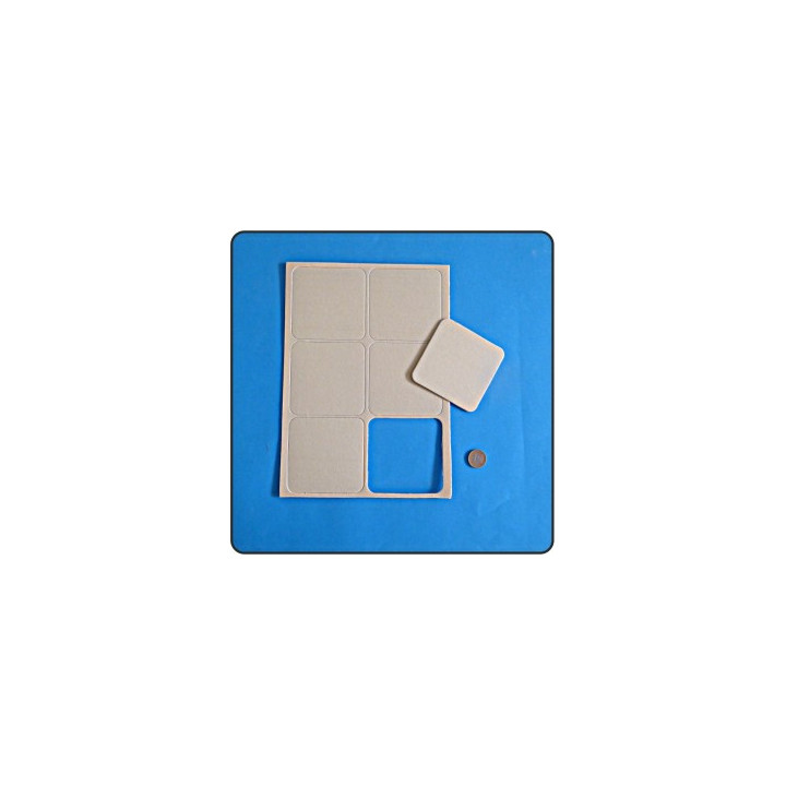 6 SOTTOBICCHIERI 93x93x2mm 2LATI SUBLIMABILE
