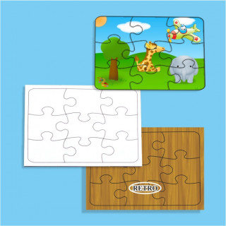PUZZLE IN MDF SUBLIMABILE DA 9 PEZZI 11,7x7,9 cm SPESSORE  3 mm