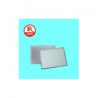 TARGA SATINATA CON BORDI IN RILIEVO ARGENTATI 150x100 mm