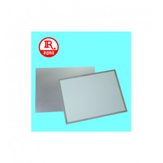 TARGA SATINATA CON BORDI LISCI IN ARGENTO 200x150 SPESSORE  0.55 mm