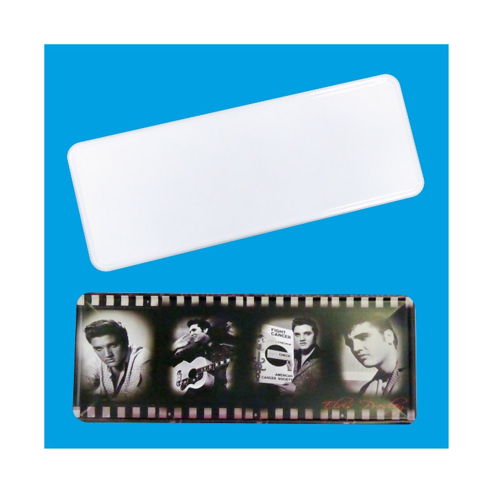 TARGA METALLO CORNICE IN RILIEVO SENZA FORI 333x180x0.3 PRONTA PER LA SUBLIMAZIONE