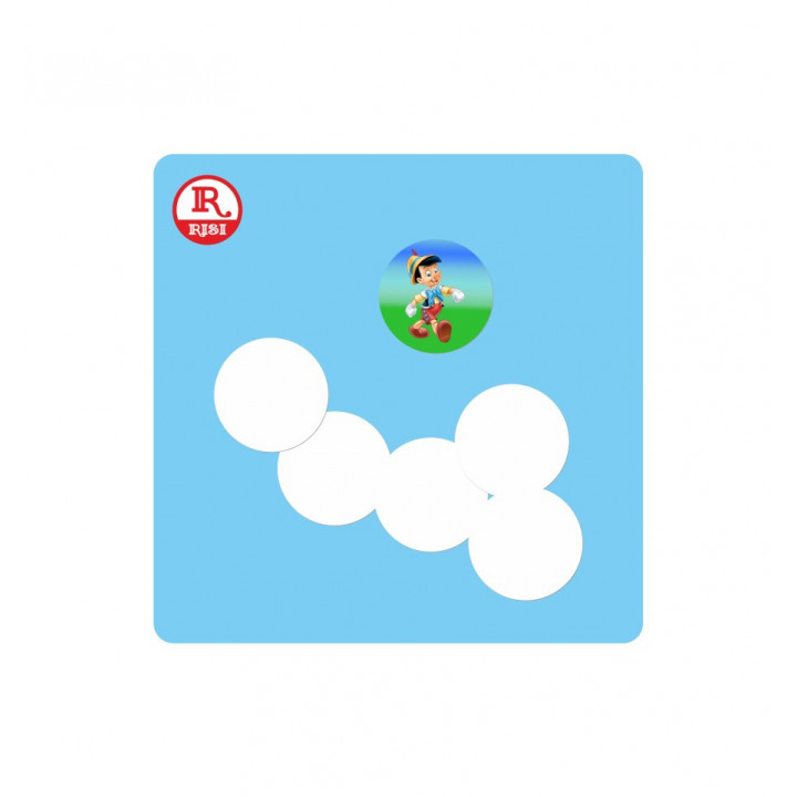 DISCO ALLUMINIO BIANCO LUCIDO 60 mm, SPESSORE  0.5 mm