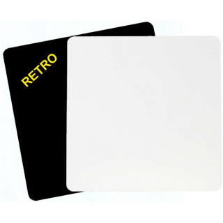 HDF 10x10 cm SPESSORE  6 mm QUADRATO, PER LA SUBLIMAZIONE, RETRO NERO (conf. 12 pz)