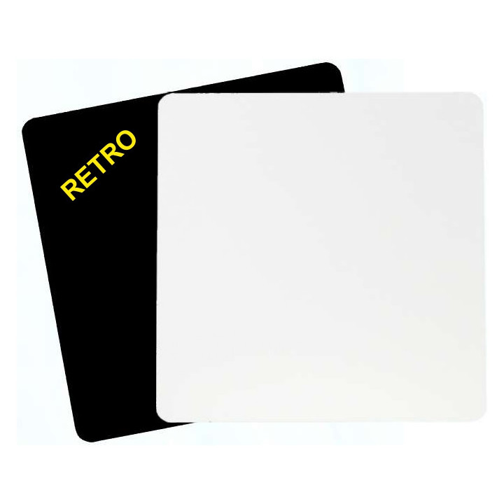 HDF 10x10 cm SPESSORE  6 mm QUADRATO, PER LA SUBLIMAZIONE, RETRO NERO (conf. 12 pz)
