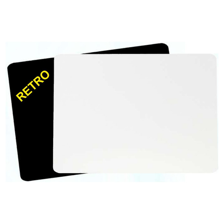 HDF 6x10 cm SPESSORE  6 mm RETTANGOLO, PER LA SUBLIMAZIONE, RETRO NERO (conf. 12 pz)