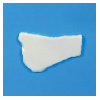 PORCELLANA SINTETICA INFRANGIBILE 8x5,2x0,5H