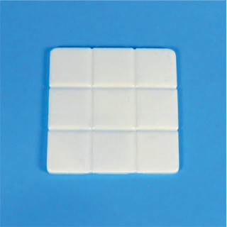 PORCELLANA SINTETICA INFRANGIBILE 7x7x0,5H