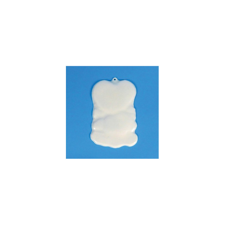 PORCELLANA SINTETICA INFRANGIBILE 10x6x0.5H