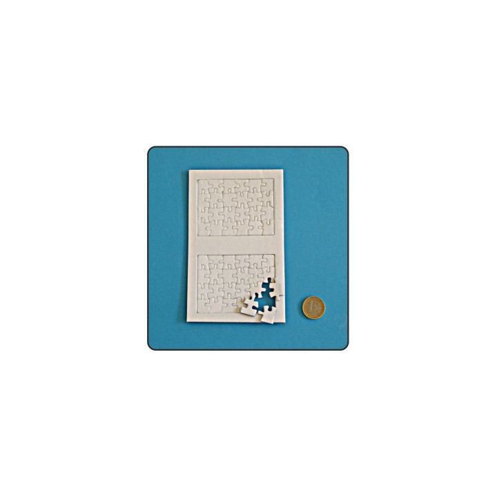 12PEZZI PUZZLE RETTANGOLARE 50x70x2mm SUBLIMABILE