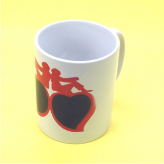 TAZZA MAGICA 80x100h CON 2 CUORI E 2 FIGURE