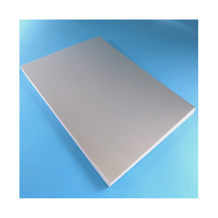 CARTONCINO ARGENTO PRONTO PER LA SUBLIMAZIONE 100x70 250gr