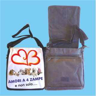 BORSA A TRACOLLA MEDIA DA SUBLIMARE NERA MISURA CM 26 X 30 h