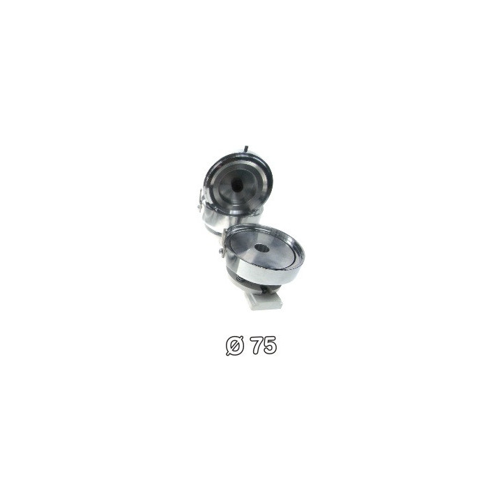 STAMPO Ø 75mm IN ACCIAIO CON BASE FISSA