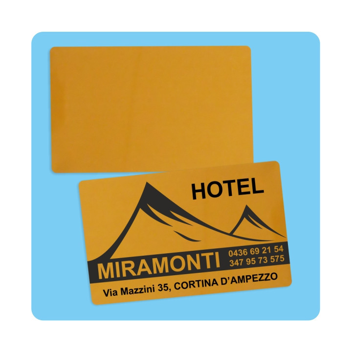 BIGLIETTO VISITA ALLUMINIO 0.22 mm